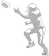 Football Tackle Back Sudden Shadow Peel & Stick Mini Mural Applique - all4wallswall-paper