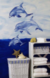 Three Dolphin Wallies Mini Mural - all4wallswall-paper