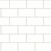 Soft White Subway Tile on Easy Walls Wallpaper by Chesapeake - all4wallswall-paper