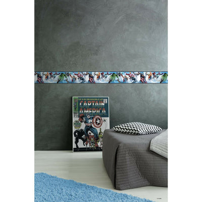 Marvel Avengers Peel and Stick Wallpaper Border - all4wallswall-paper