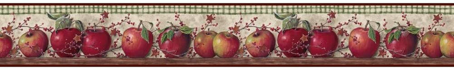 York Country Keepsakes Just Apples Wallpaper Border - all4wallswall-paper