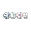 Red, Blue, Green Laser Cut Soccer Balls Sure Strip Wallpaper Border - all4wallswall-paper