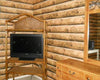 Lake Forest Lodge Rustic 3-D Light Blonde Log Cabin 27” Wide on Sure Strip Wallpaper