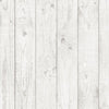 White Faux Wood Grain Planks 3.5" Wide Wallpaper - all4wallswall-paper