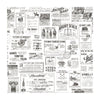 Chesapeake Adamstown Ivory Vintage Newspaper Easy Walls Wallpaper - all4wallswall-paper