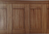 Brown Carmel Wood Wainscotting Unpasted 27" Wallpaper Border