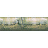 Northwoods Forest Deer with Green Edge 6" Wallpaper Border