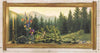 Morning Light Cabin Lodge Window Mural - all4wallswall-paper