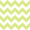 Lime Green & White Chevron Stripes with Polka Dots Sure Strip Wallpaper - all4wallswall-paper