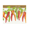 Mexican Chili Peppers on the Vine on White Wallpaper Border - all4wallswall-paper