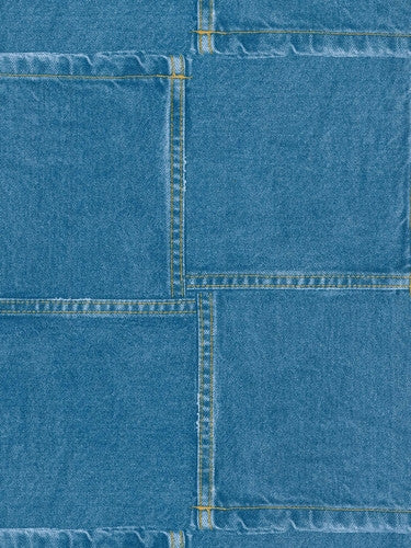 Dark Denim Jeans Pockets Overlapping on Sure Strip Wallpaper - all4wallswall-paper