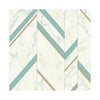 Chevron with Gold, Turquoise and Marble on Paste the Wall Wallpaper