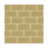 Subway Tile in Gold Pearl with Off White Grout on Sure Strip Wallpaper