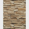 3D Textured Shades of Brown Stacked Stone Unpasted Wallpaper - all4wallswall-paper