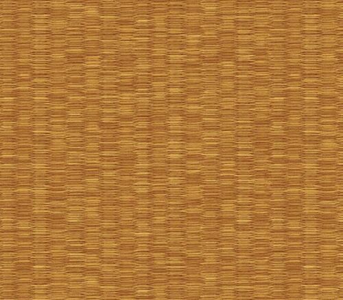 Kathy Ireland Caramel Brown Faux Wicker / Rattan Easy Walls Wallpaper